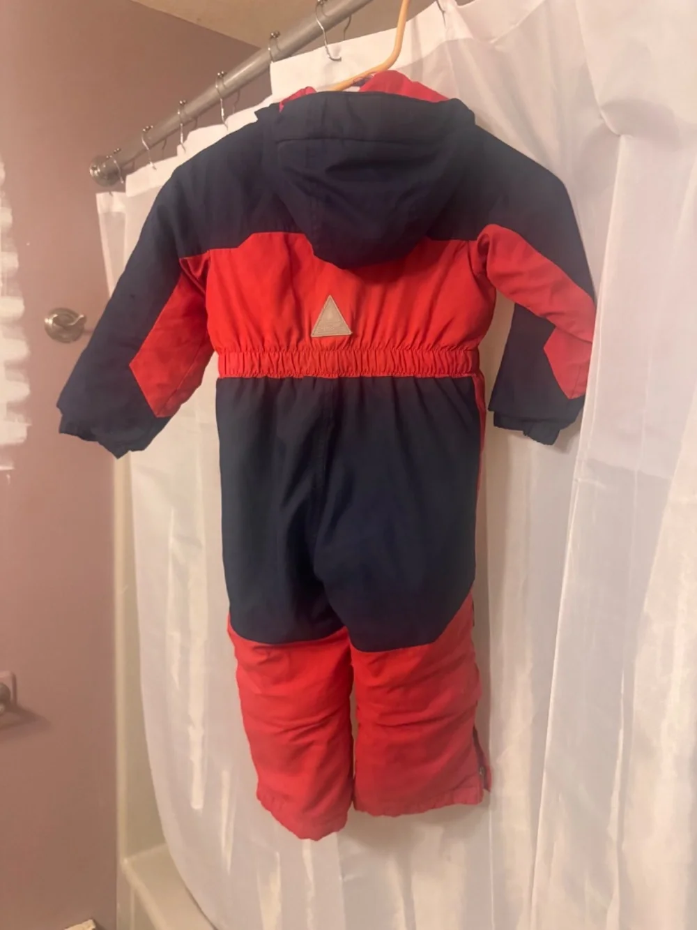LL BEAN Cold Buster Snowsuit size 3T with grow cuffs has a small scratch last pi